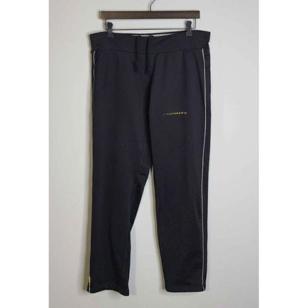 NIKE Dri-Fit Athletic Stretch Pants Drawstring Waist Upper Back Pocket